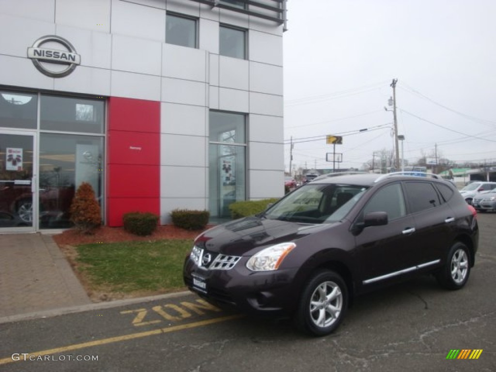 2011 Rogue SV AWD - Black Amethyst / Black photo #27
