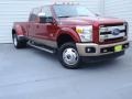 2014 Ruby Red Metallic Ford F350 Super Duty King Ranch Crew Cab 4x4 Dually  photo #1