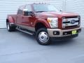 2014 Ruby Red Metallic Ford F350 Super Duty King Ranch Crew Cab 4x4 Dually  photo #2