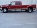 2014 Ruby Red Metallic Ford F350 Super Duty King Ranch Crew Cab 4x4 Dually  photo #6
