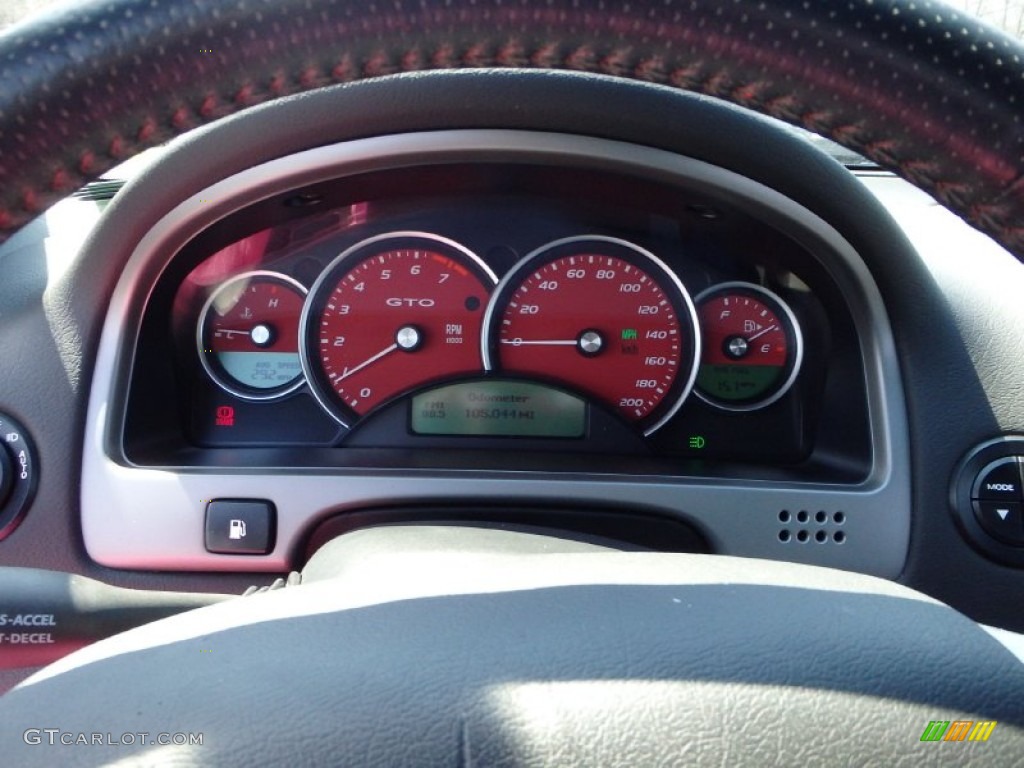 2006 GTO Coupe - Spice Red Metallic / Black photo #16