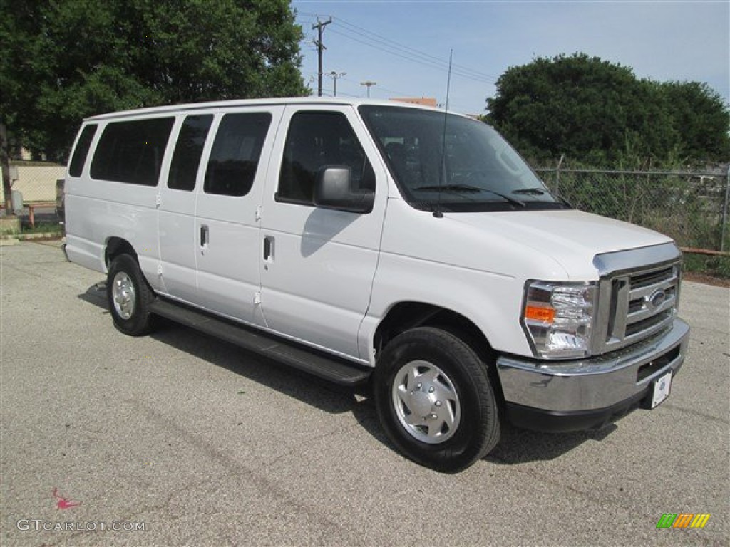 2014 E-Series Van E350 XLT Extended 15 Passenger Van - Oxford White / Medium Flint photo #4