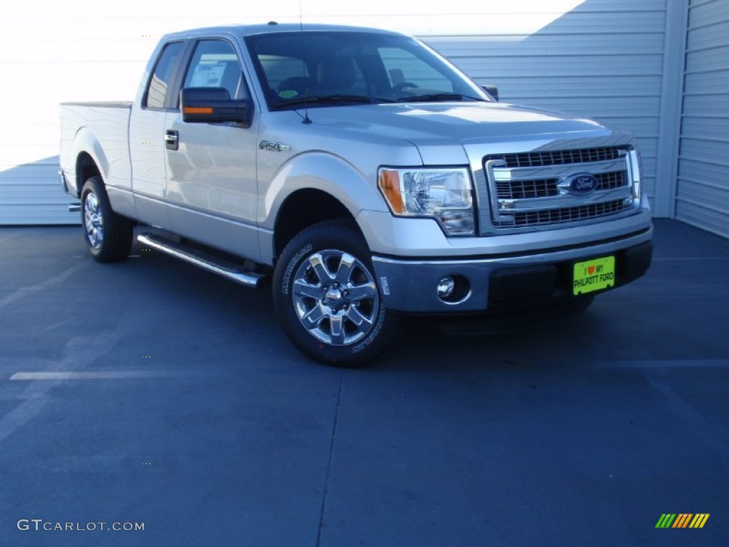 2014 F150 XLT SuperCab - Ingot Silver / Steel Grey photo #1