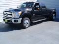 2014 Tuxedo Black Metallic Ford F350 Super Duty Lariat Crew Cab 4x4 Dually  photo #7