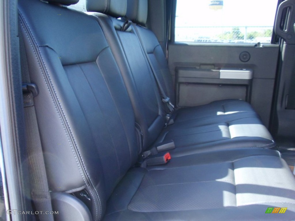 2014 F350 Super Duty Lariat Crew Cab 4x4 Dually - Tuxedo Black Metallic / Black photo #23