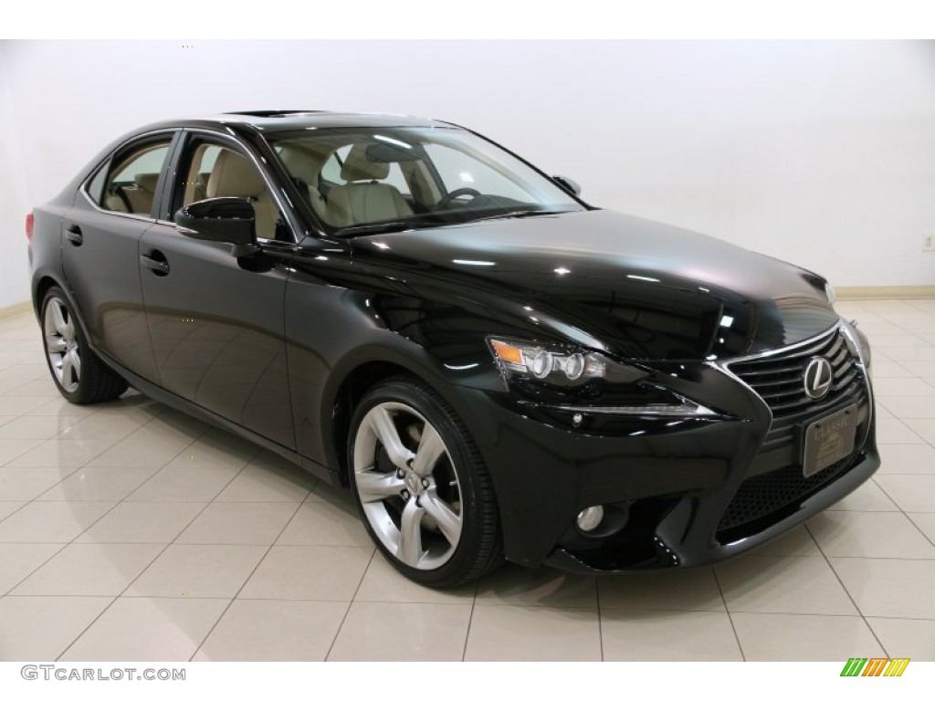 2014 IS 350 AWD - Obsidian Black / Parchment photo #1