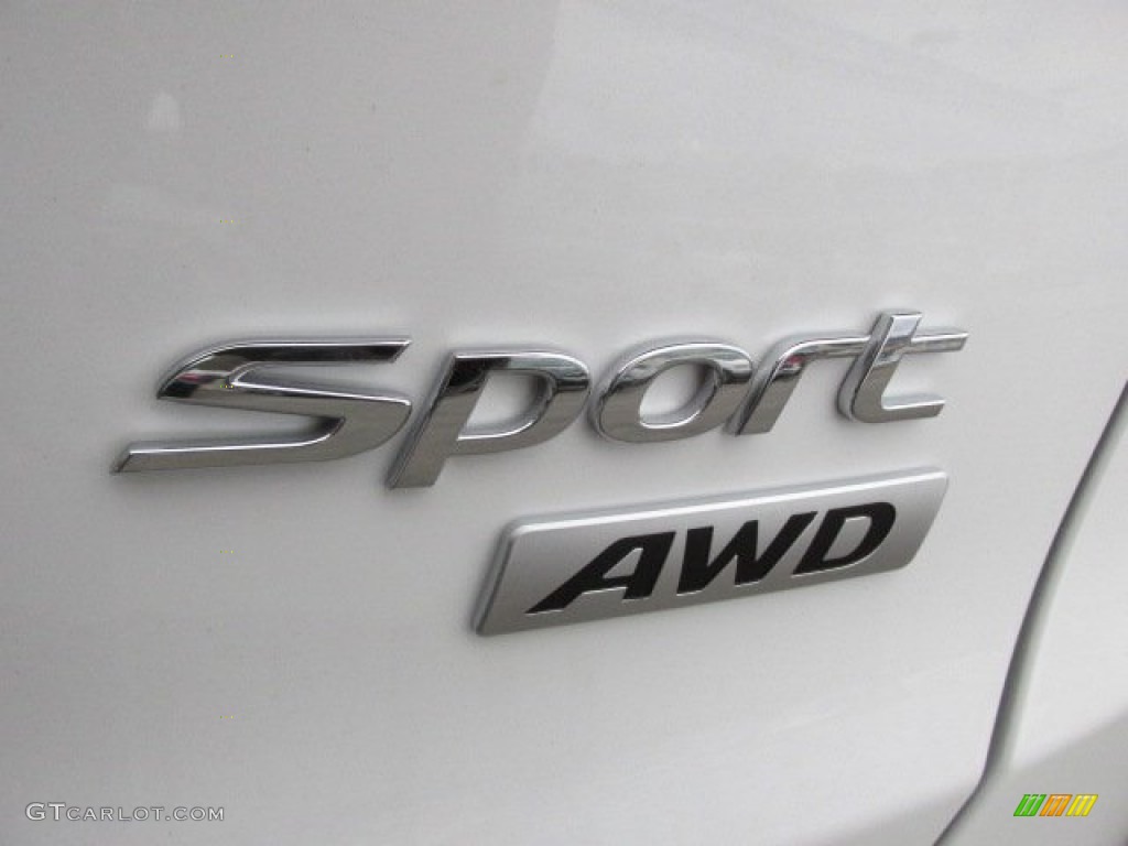2014 Santa Fe Sport AWD - Frost White Pearl / Beige photo #8