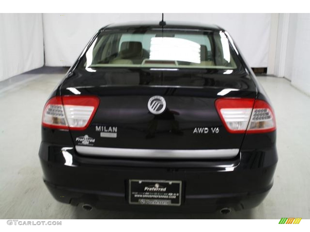 2008 Milan V6 Premier AWD - Black / Camel photo #9