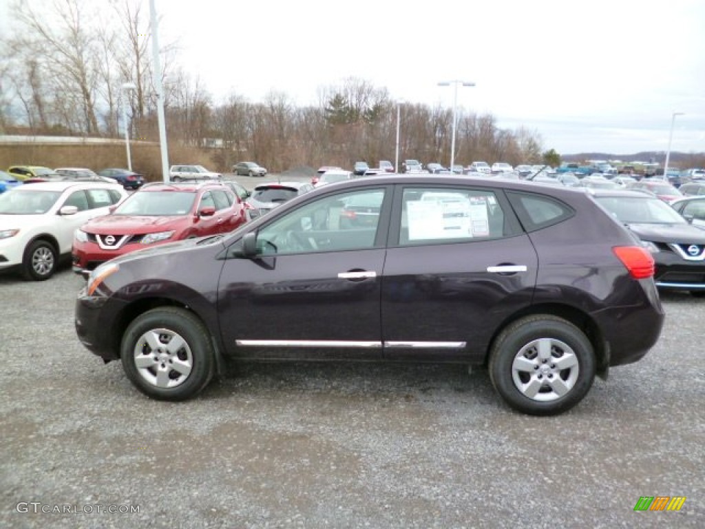 Black Amethyst 2014 Nissan Rogue Select S AWD Exterior Photo #92305390