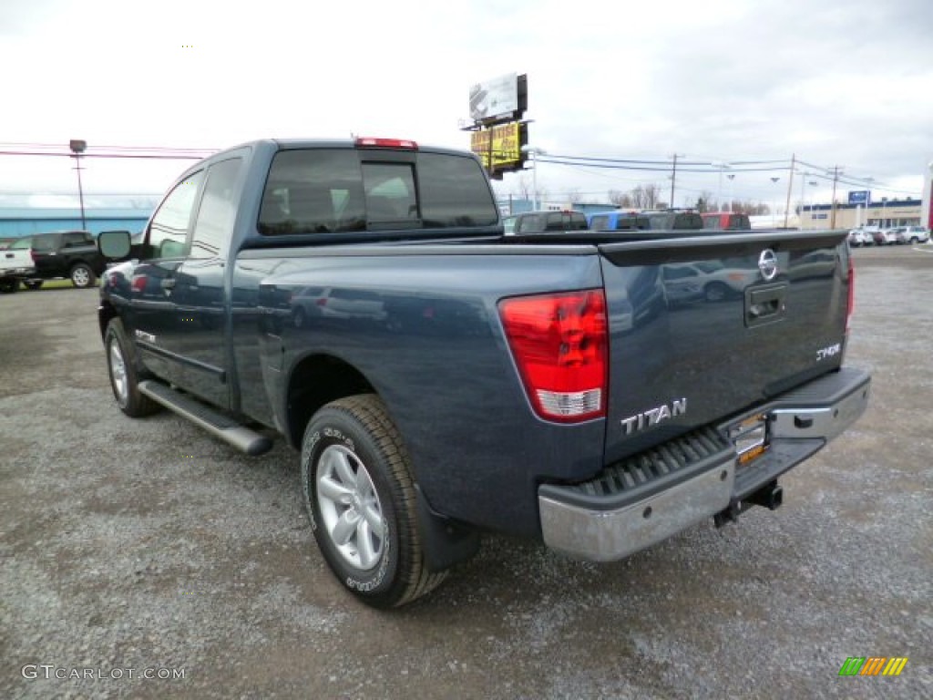 2014 Titan SV King Cab 4x4 - Graphite Blue / Almond photo #5