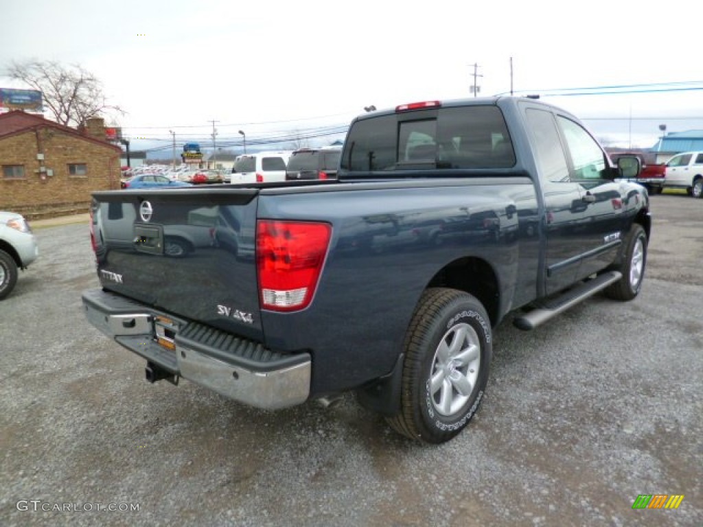2014 Titan SV King Cab 4x4 - Graphite Blue / Almond photo #7