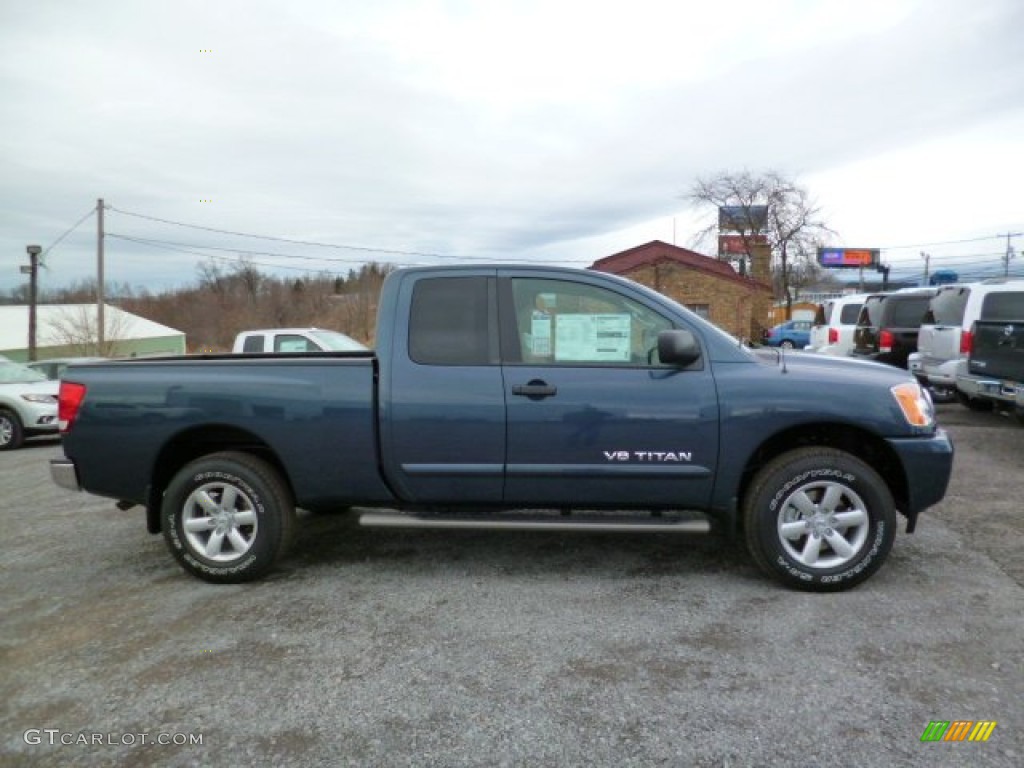 Graphite Blue 2014 Nissan Titan SV King Cab 4x4 Exterior Photo #92306805