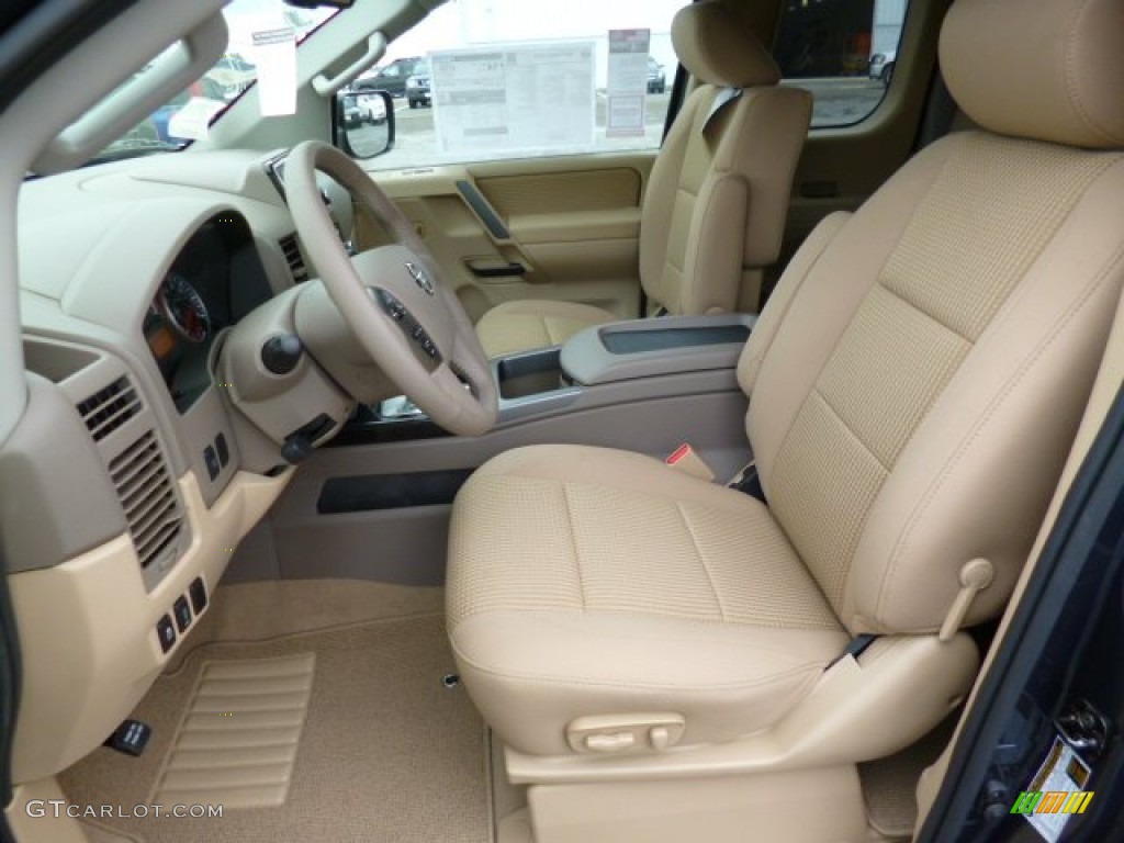 2014 Titan SV King Cab 4x4 - Graphite Blue / Almond photo #15