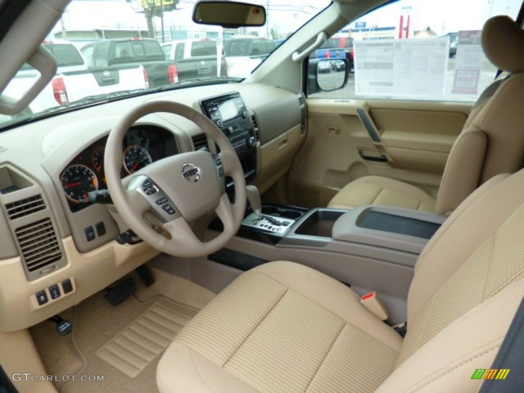 2014 Titan SV King Cab 4x4 - Graphite Blue / Almond photo #16