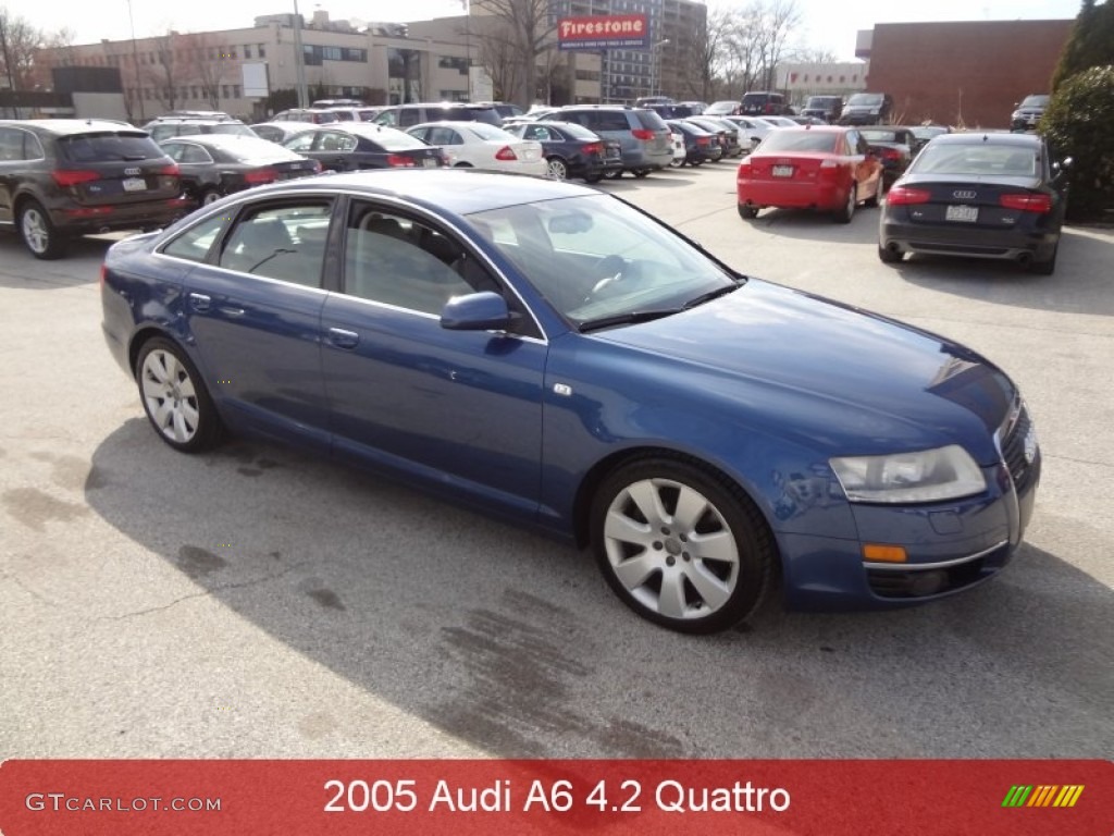 2005 A6 4.2 quattro Sedan - Stratos Blue Pearl Effect / Platinum photo #1