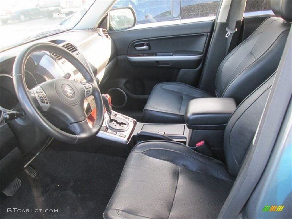 2008 Grand Vitara Luxury - Azure Grey Metallic / Black photo #4