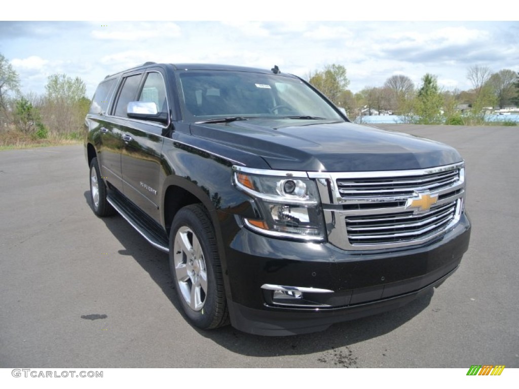 Black 2015 Chevrolet Suburban LTZ 4WD Exterior Photo #92311749