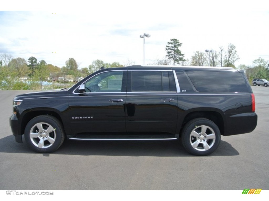 Black 2015 Chevrolet Suburban LTZ 4WD Exterior Photo #92311797