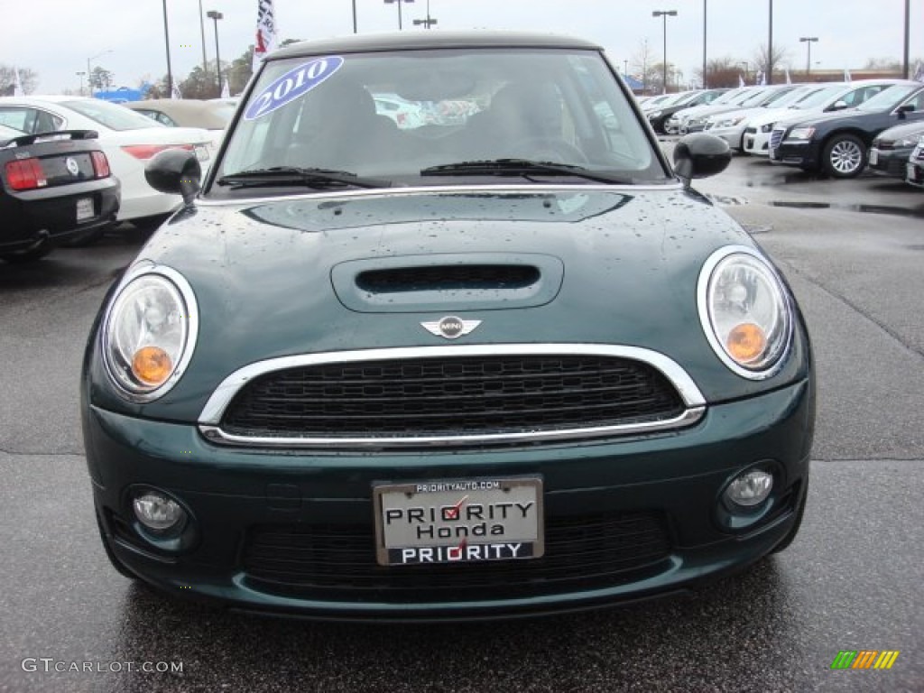 2010 Cooper S Hardtop - British Racing Green Metallic / Grey/Carbon Black photo #8