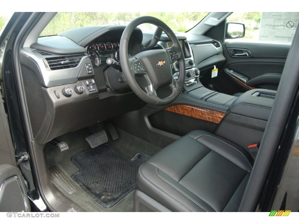 Jet Black Interior 2015 Chevrolet Suburban LTZ 4WD Photo #92312256