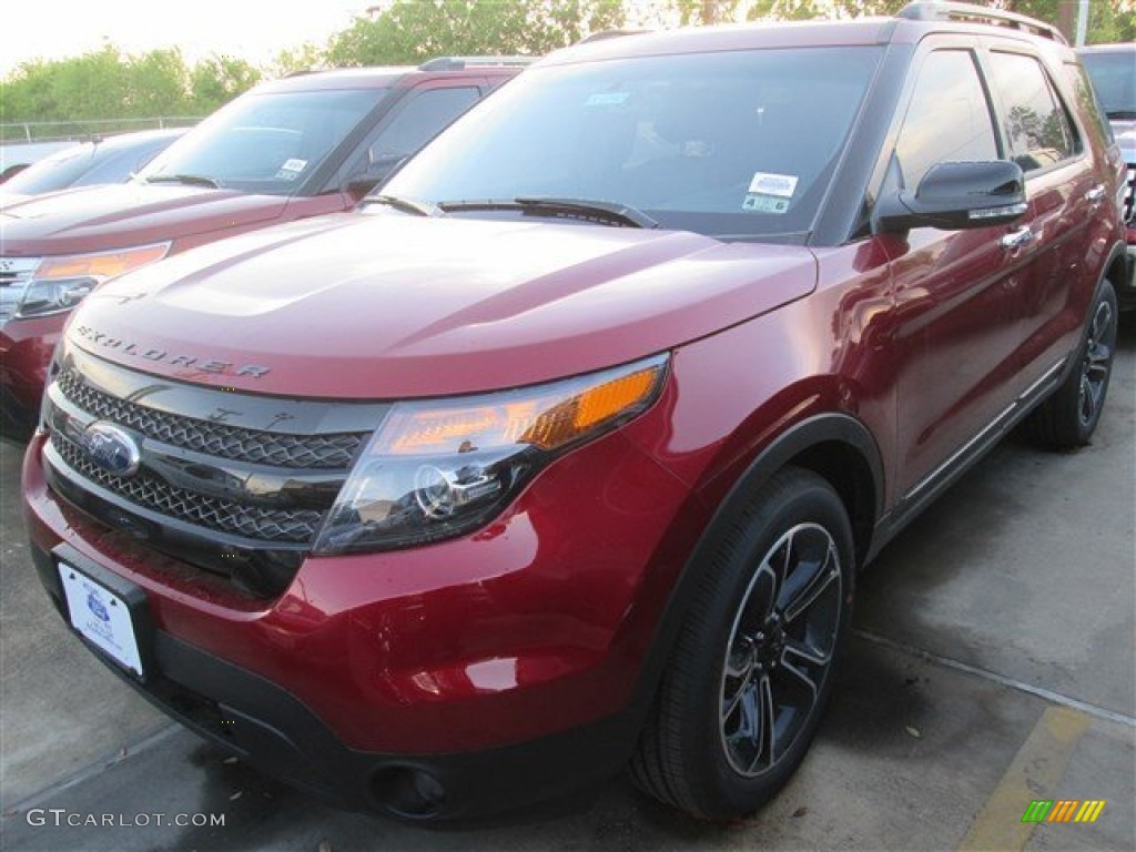 2014 Explorer Sport 4WD - Ruby Red / Charcoal Black photo #1