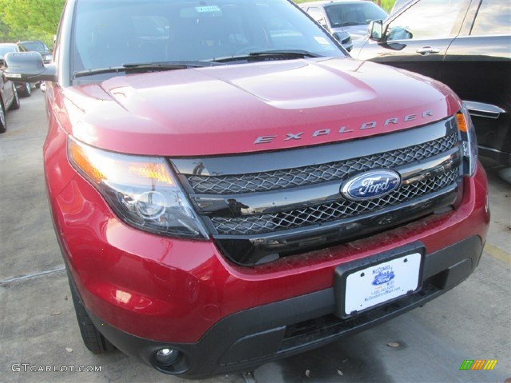 2014 Explorer Sport 4WD - Ruby Red / Charcoal Black photo #4