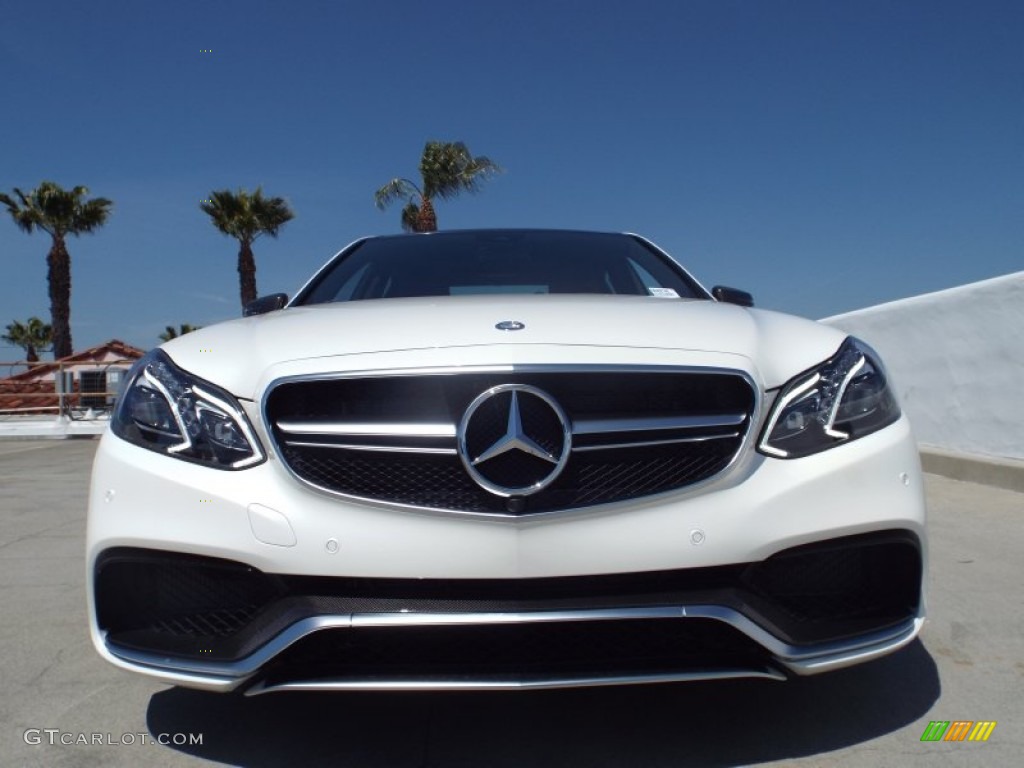 2014 E 63 AMG S-Model - Diamond White Metallic / Black photo #2