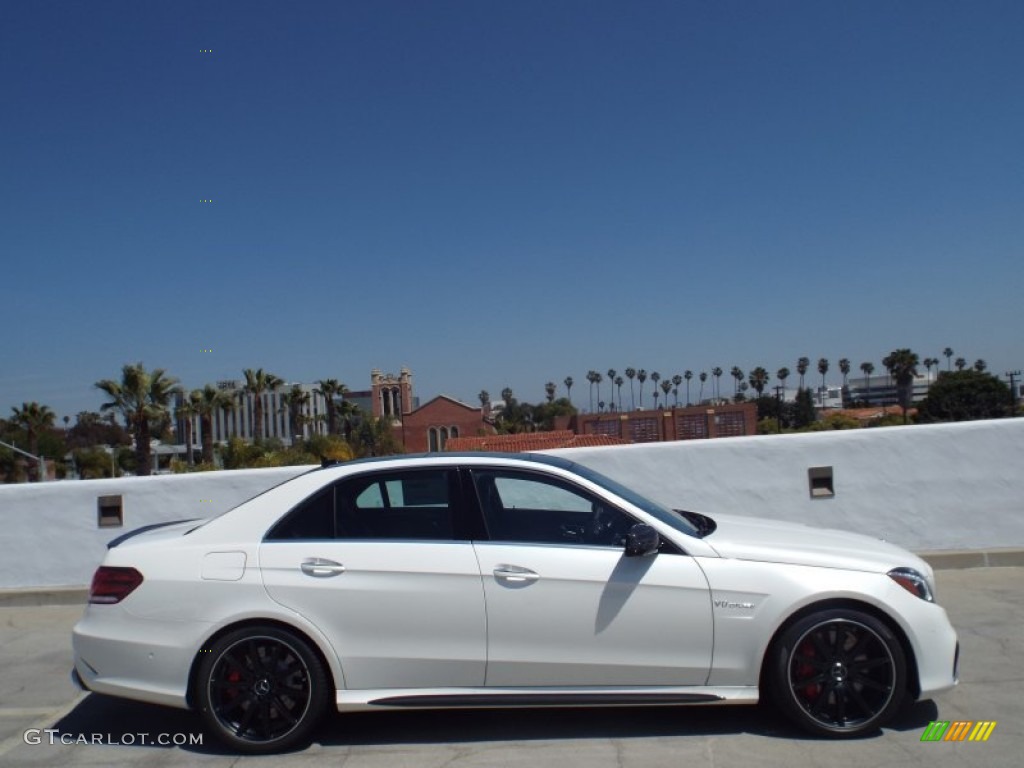 2014 E 63 AMG S-Model - Diamond White Metallic / Black photo #3
