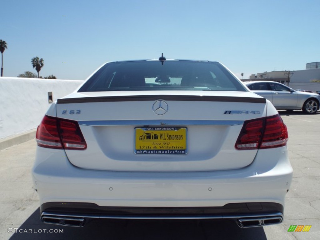 2014 E 63 AMG S-Model - Diamond White Metallic / Black photo #5