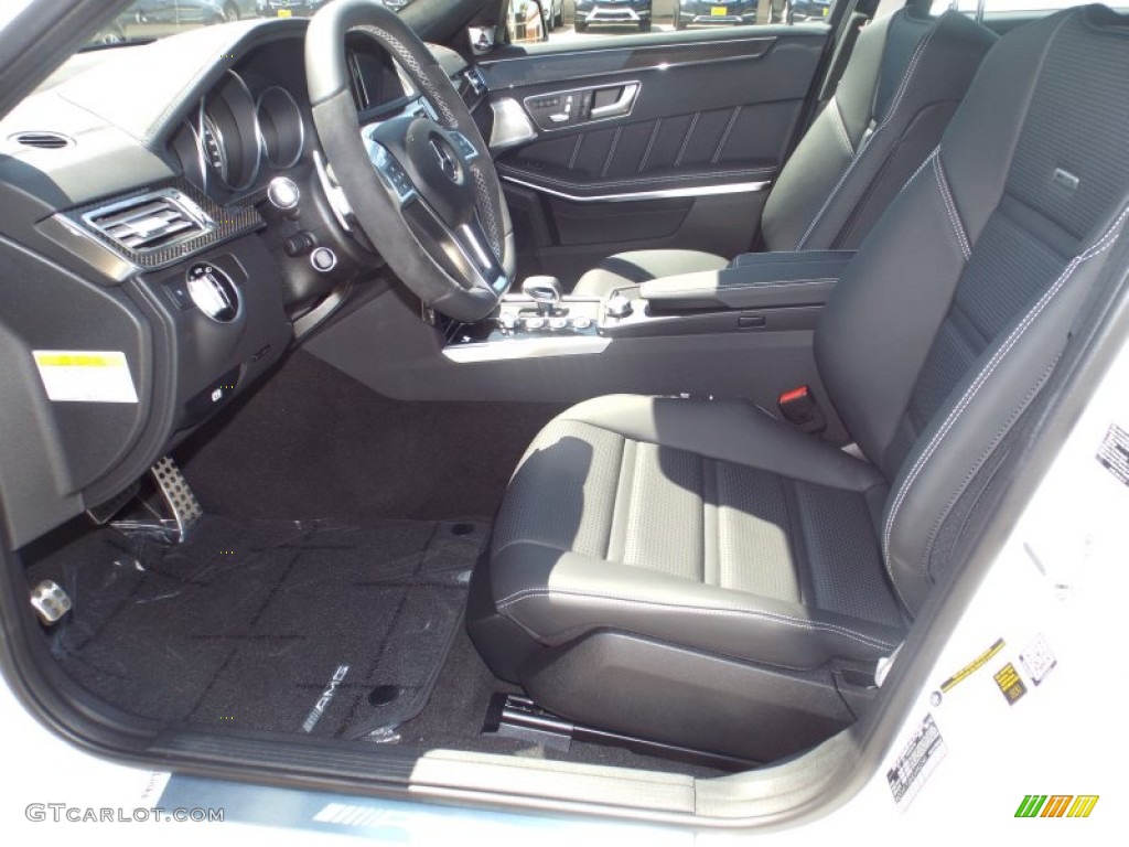 2014 E 63 AMG S-Model - Diamond White Metallic / Black photo #8