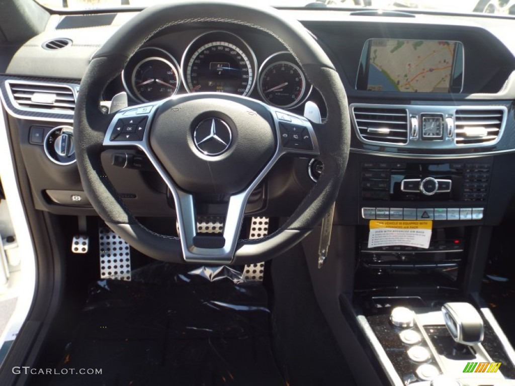 2014 E 63 AMG S-Model - Diamond White Metallic / Black photo #10