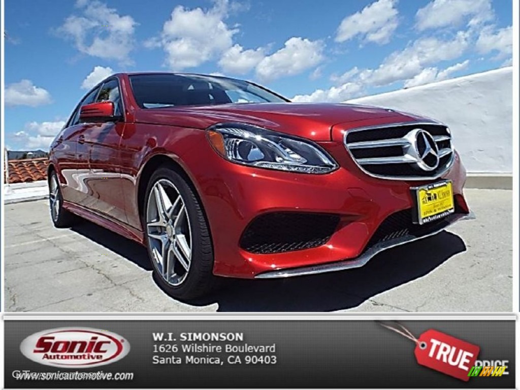 2014 E 350 Sport Sedan - Hyacinth Red Metallic / Black photo #1