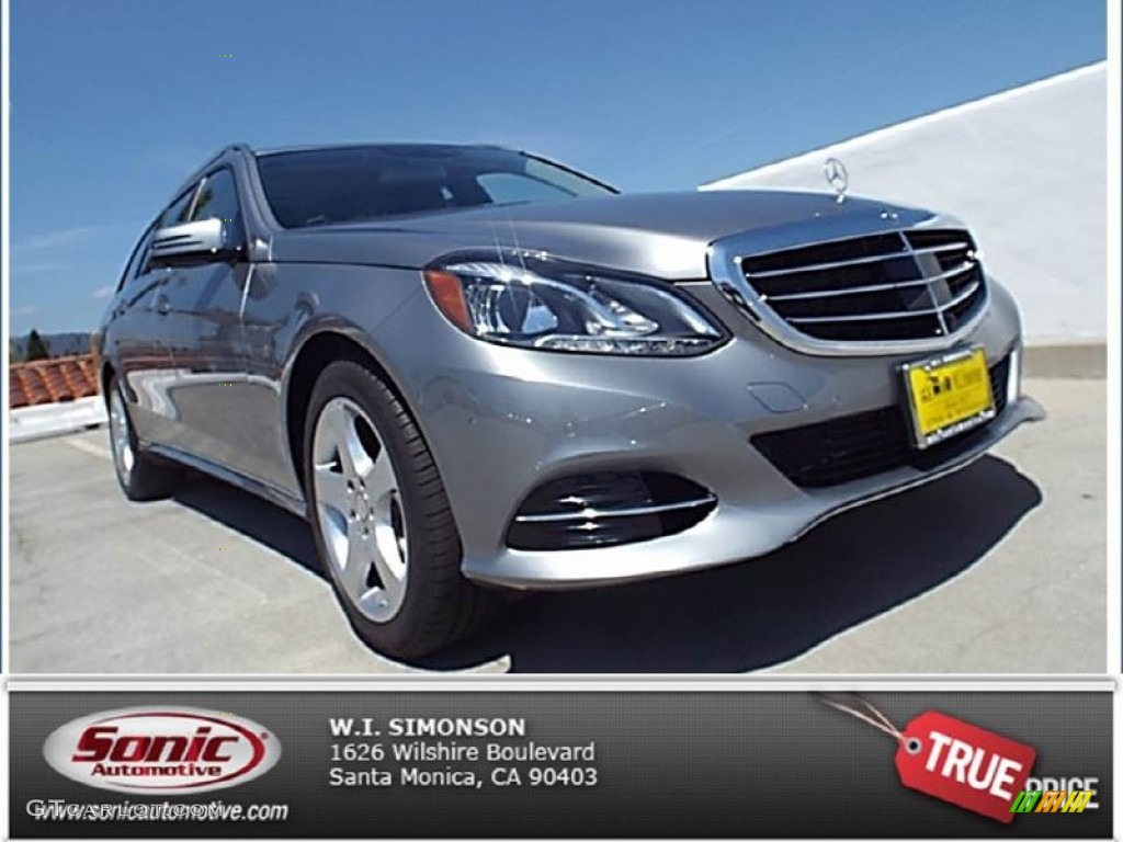 2014 E 350 4Matic Wagon - Paladium Silver Metallic / Black photo #1