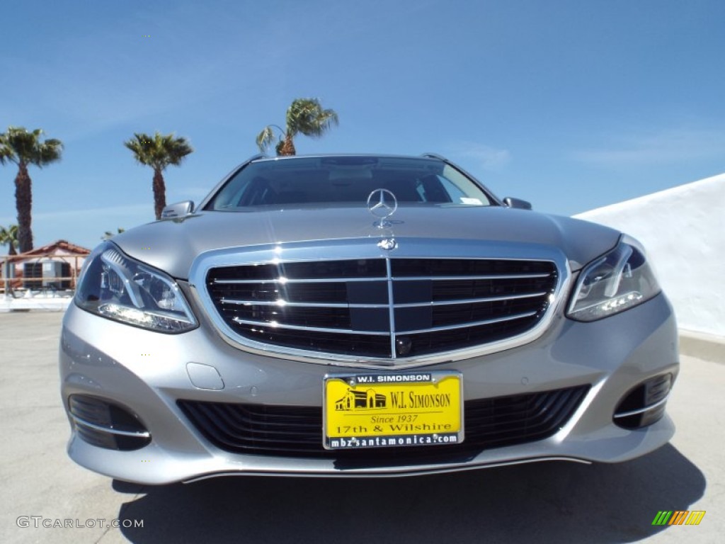 2014 E 350 4Matic Wagon - Paladium Silver Metallic / Black photo #2