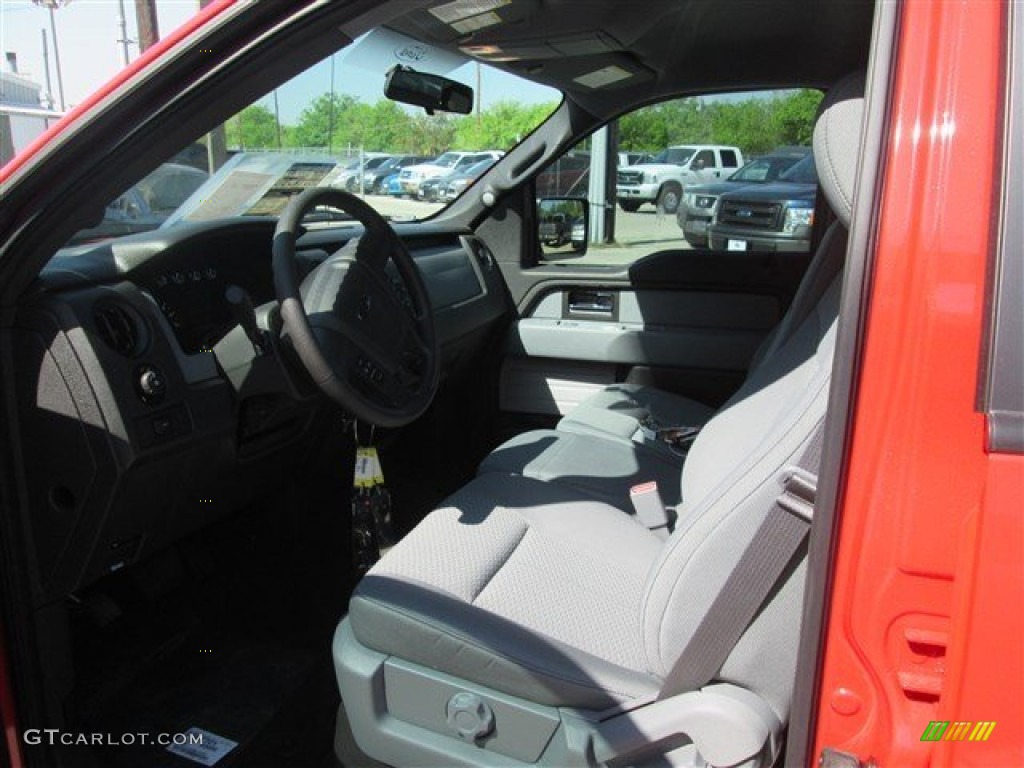 2014 F150 STX SuperCrew - Race Red / Steel Grey photo #6