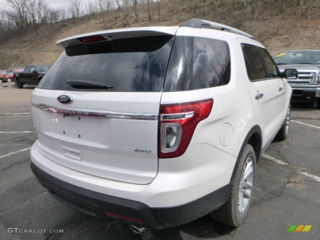 2014 Explorer XLT 4WD - White Platinum / Charcoal Black photo #2