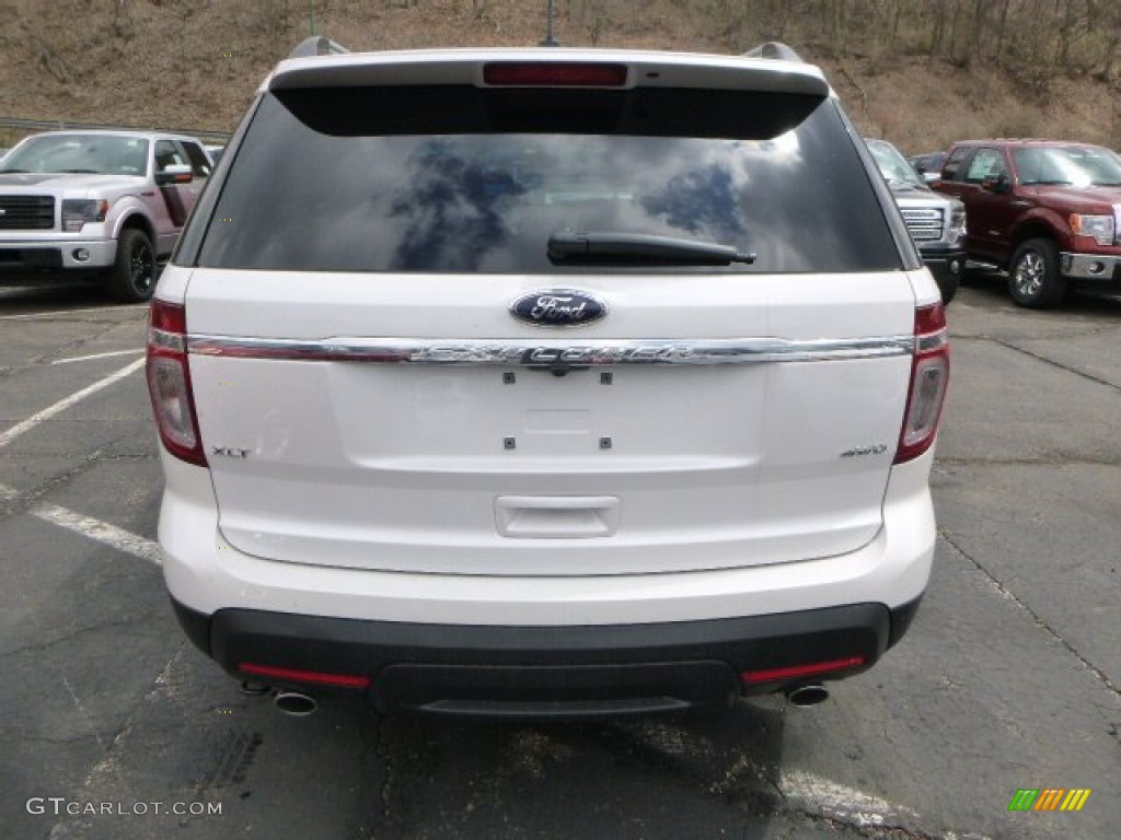 2014 Explorer XLT 4WD - White Platinum / Charcoal Black photo #3