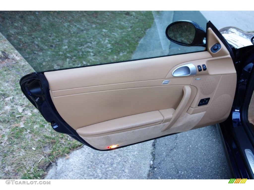 2009 Porsche 911 Carrera S Coupe Sand Beige Door Panel Photo #92316018