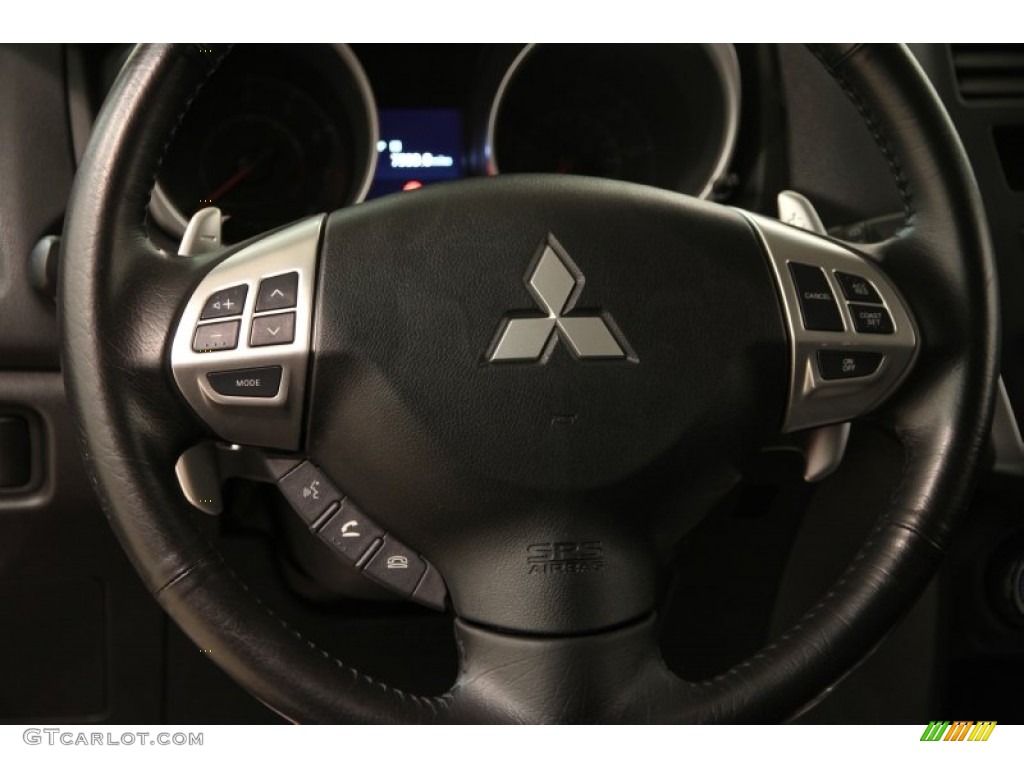 2011 Outlander Sport ES - Rally Red Metallic / Black photo #6