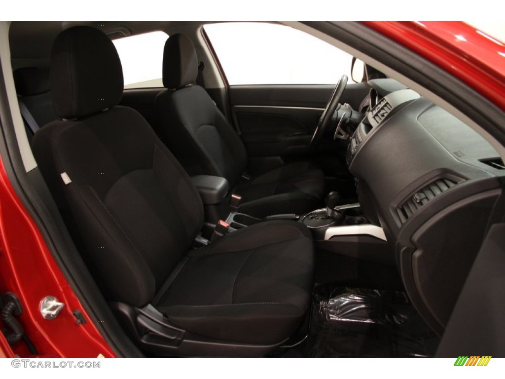 2011 Outlander Sport ES - Rally Red Metallic / Black photo #10