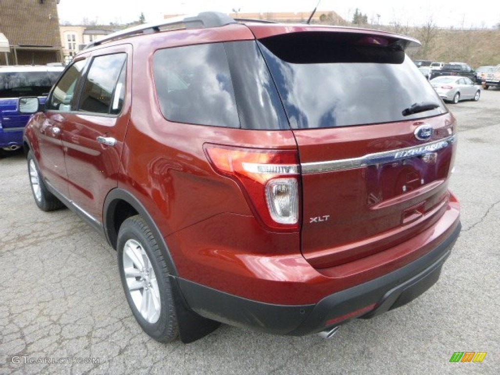 2014 Explorer XLT 4WD - Sunset / Charcoal Black photo #4