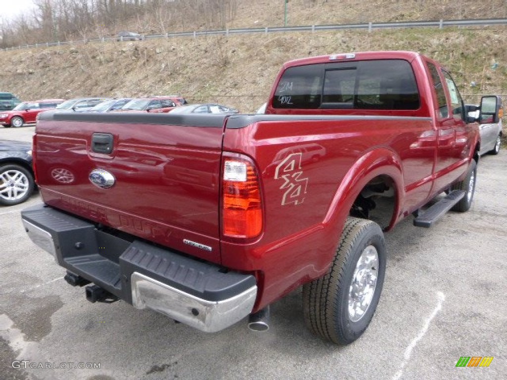 Ruby Red Metallic 2014 Ford F350 Super Duty Lariat SuperCab 4x4 Exterior Photo #92317578