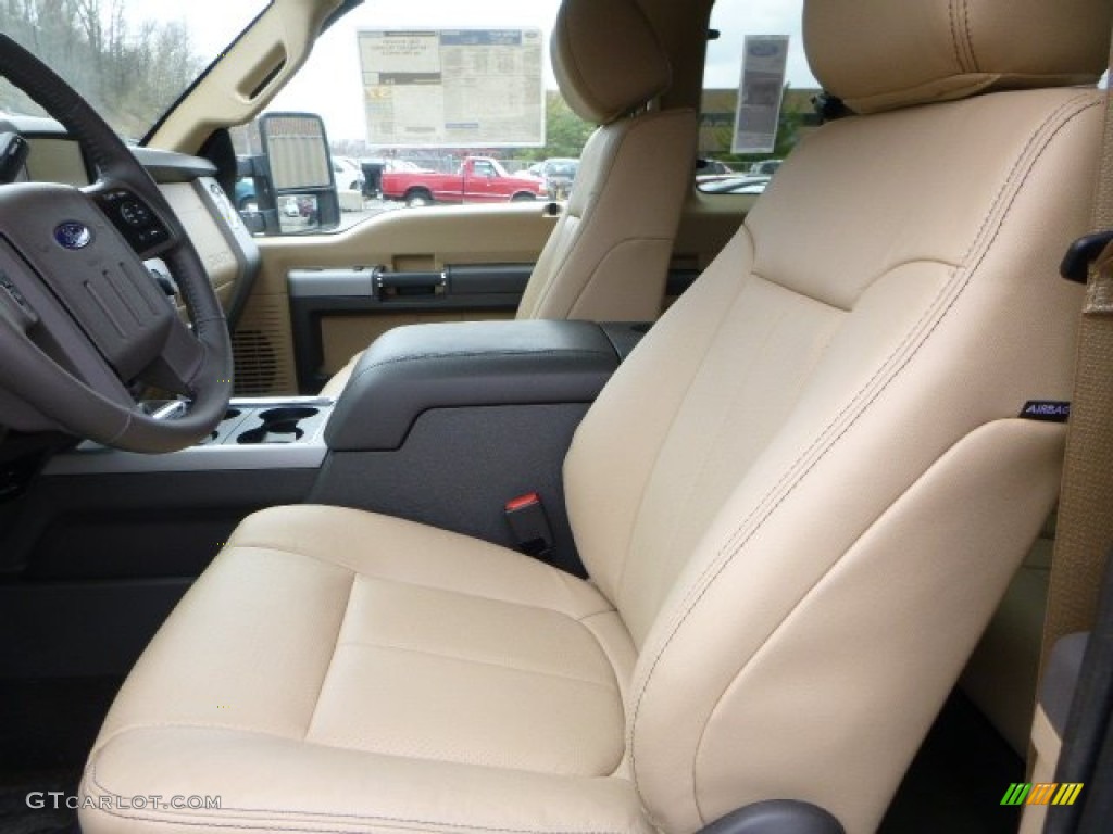 2014 F350 Super Duty Lariat SuperCab 4x4 - Ruby Red Metallic / Adobe photo #8