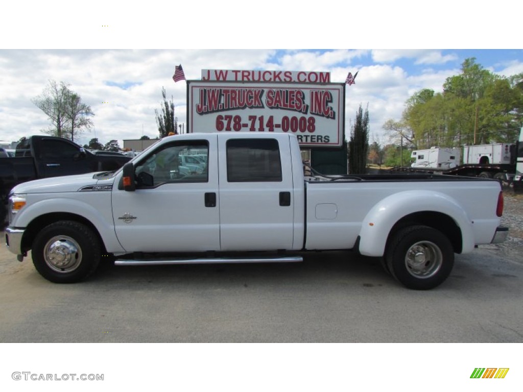 2012 F350 Super Duty XLT Crew Cab Dually - Oxford White / Steel photo #4