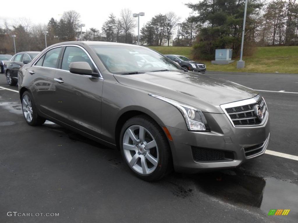 Mocha Steel Metallic 2014 Cadillac ATS 2.5L Exterior Photo #92320386