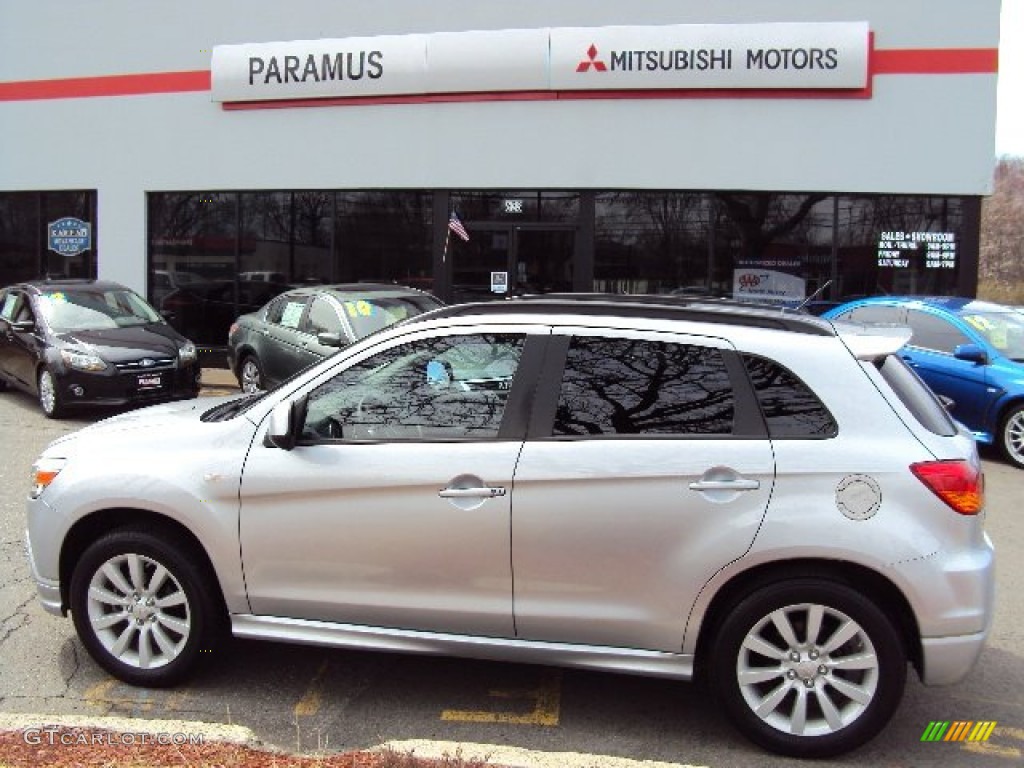 2011 Outlander Sport SE 4WD - Cool Silver Metallic / Black photo #1