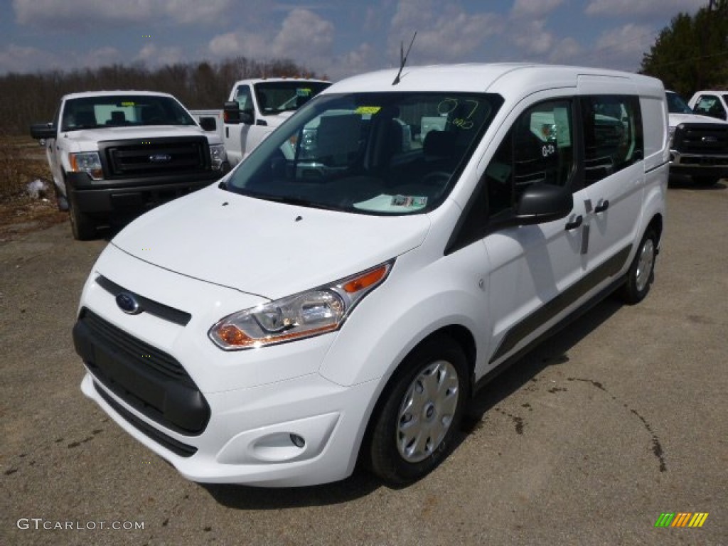Frozen White 2014 Ford Transit Connect XLT Van Exterior Photo #92322111