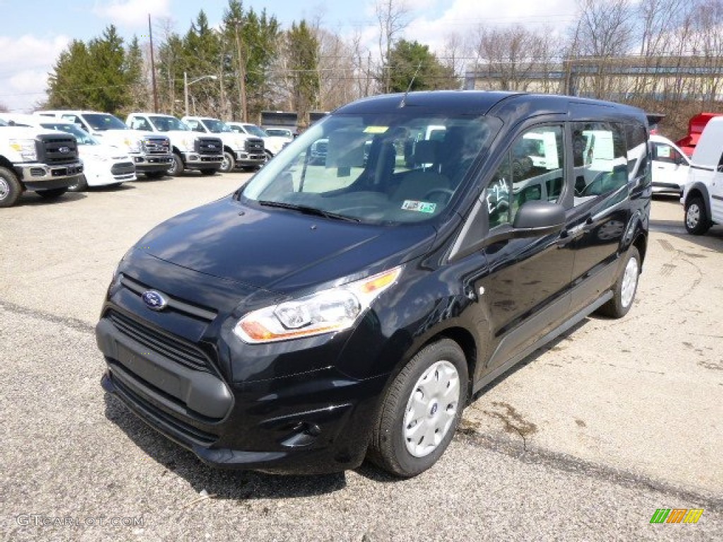 Panther Black 2014 Ford Transit Connect XLT Van Exterior Photo #92322969