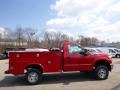 Vermillion Red 2014 Ford F250 Super Duty XL Regular Cab 4x4 Utility Truck Exterior