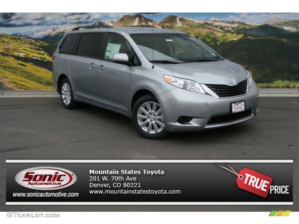 2014 Sienna LE AWD - Silver Sky Metallic / Light Gray photo #1